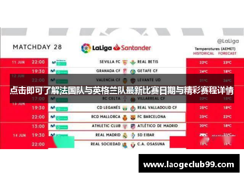 点击即可了解法国队与英格兰队最新比赛日期与精彩赛程详情