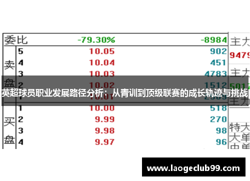 英超球员职业发展路径分析：从青训到顶级联赛的成长轨迹与挑战